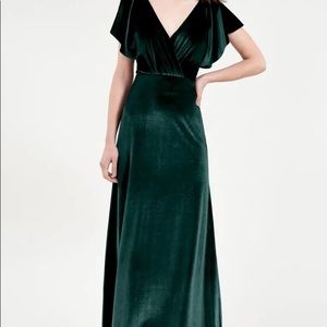 Jenny Yoo Emerald Ellis Stretch Velvet